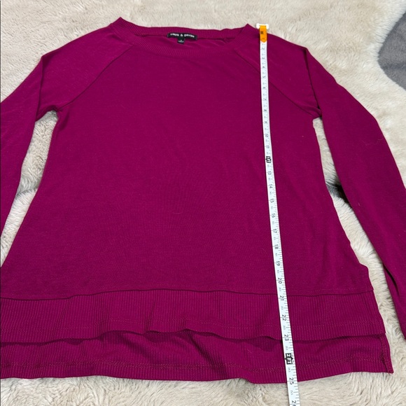 Cable & Gauge Sweater Raspberry Small Spring Summer - Picture 8 of 9